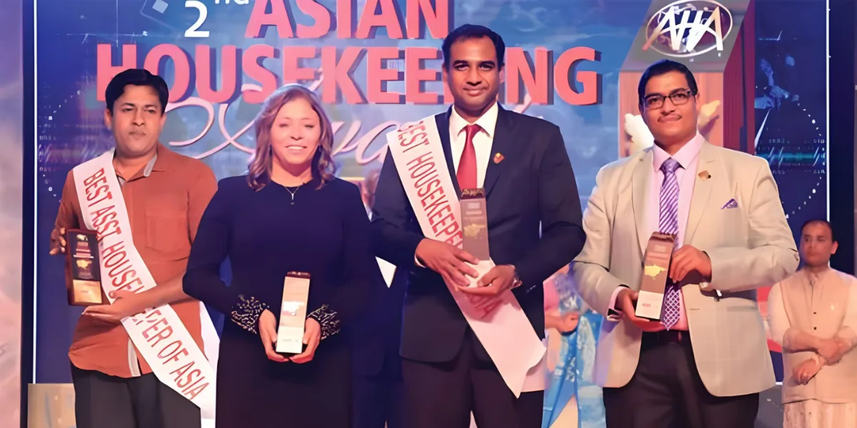 Mr. Nagarajan at the Best Housekeeper of Asia 2018 award ceremony