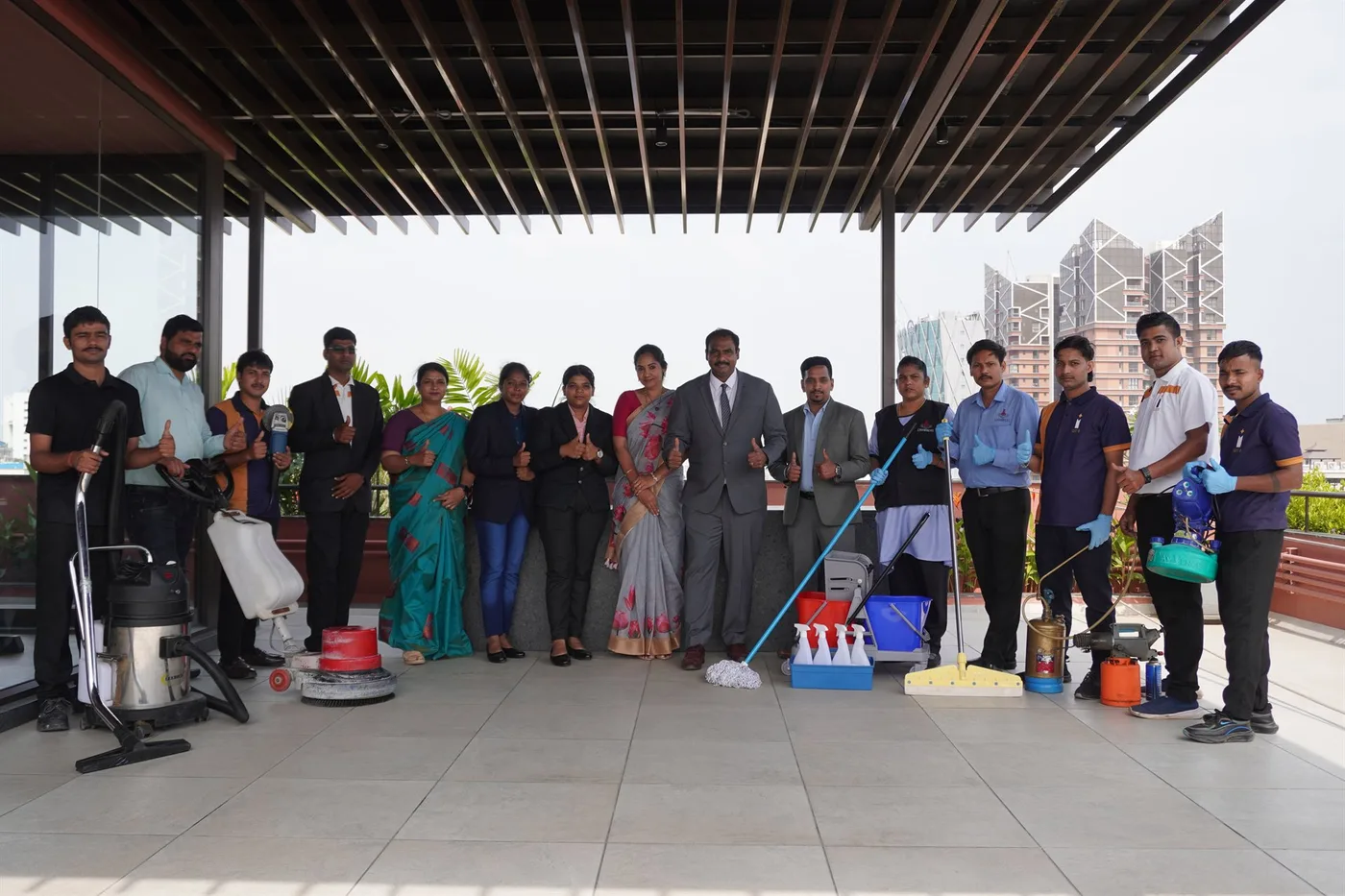 The GlitzUp team and the equipment they work with
