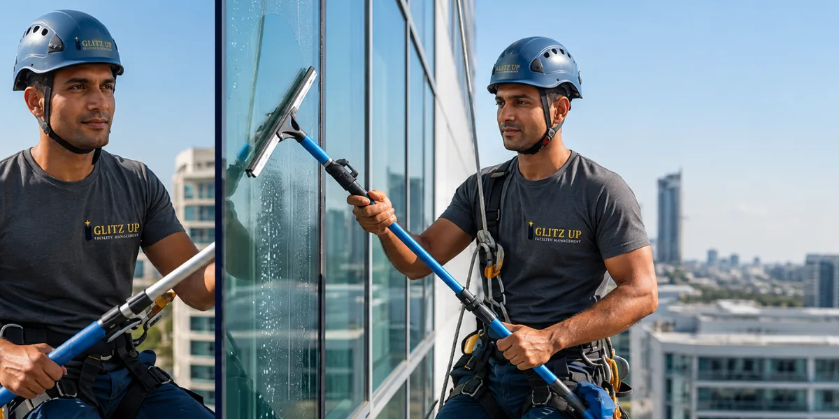Facade & high-access cleaning by GlitzUp